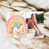 Rollenvakkering Schaats met roovy Birthday Party I Kaart
