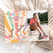 Rollenvakkering Schaats met roovy Birthday Party I Kaart
