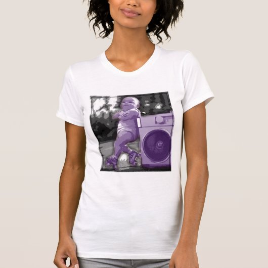 Roller Baby Grappig Lief T-shirt (Voorkant)