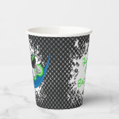 Roller Blade Grunge Green Birthday Party Papieren Bekers (Links)