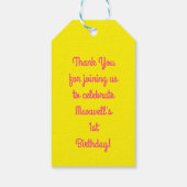 Roller Blades Schaatsen verjaardagsfeestje Cadeaulabel (Achterkant)