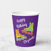 Roller Blades Schaatsen verjaardagsfeestje Papieren Bekers (Voorkant)