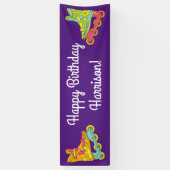 Roller Blades Schaatsen verjaardagsfeestje Spandoek (Verticaal)