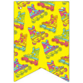 Roller Blades Schaatsen verjaardagsfeestje Vlaggetjes (Eerste vlag)