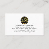 Roller Brush Painting Gold Home Paint Splatter Visitekaartje (Achterkant)