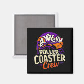 Roller Coaster Boo Crew Grappig Halloween Geest Am Magneet (Voorkant / Achterkant)