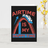 Roller Coaster Funny Amusement Park Gift Kaart (Gele Bloem)