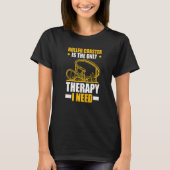 Roller Coaster is the only Therapy I need Roller C T-shirt (Voorkant)