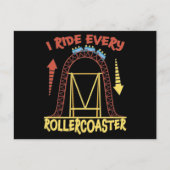 Roller Coaster Park Pretpark Cadeau Briefkaart (Voorkant)