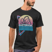 Roller Coaster Rollercoaster Retro Coasterholic T-shirt (Voorkant)