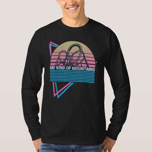 Roller Coaster Rollercoaster Retro My Kind Of Moun T-shirt (Voorkant)