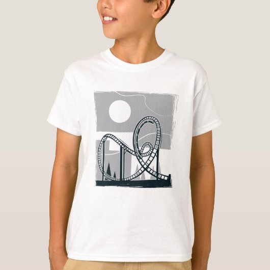 Roller coaster t-shirt (Voorkant)