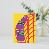 Roller Coaster Upclose Briefkaart (Staand voorkant)