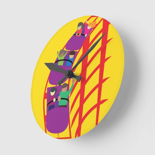 Roller Coaster Upclose Ronde Klok (Hoek)