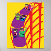 Roller Coaster van dichtbij Poster (Voorkant)