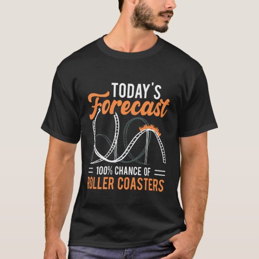 Roller Coaster Voorspelling Pretpark Must Haves T-shirt (Voorkant)