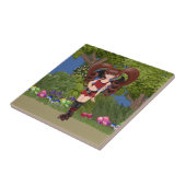 Roller Derby Anime Fairy Skating Tegeltje (Zijkant)