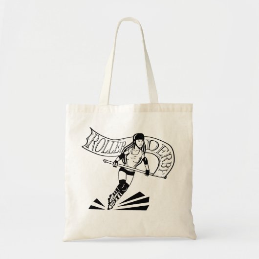 Roller Derby Banner Girl Tote Bag (Voorkant)