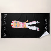 Roller Derby Beach Towel Strandlaken (Voorkant)