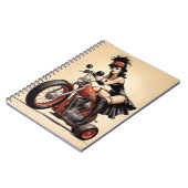 Roller Derby Biker Chick Notitieboek (Linkerzijde)