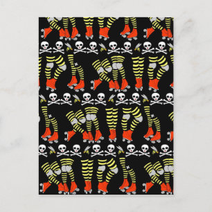 Roller Derby briefkaart