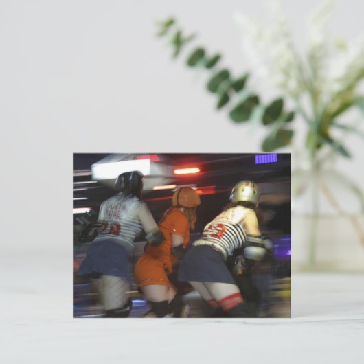 Roller Derby Briefkaart (Staand voorkant)
