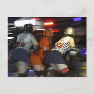 Roller Derby Briefkaart