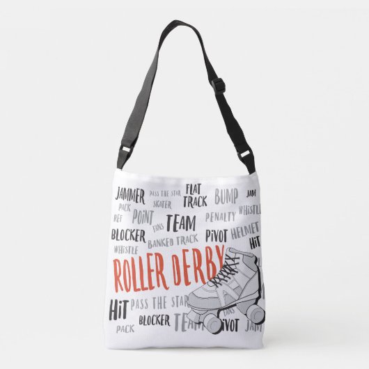 Roller Derby Carry-All Crossbody Tas (Achterkant)
