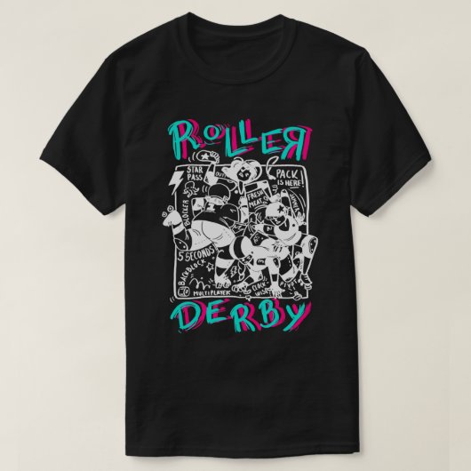 Roller Derby Chaos T-shirt (Design voorkant)
