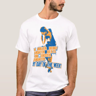 Roller Derby Daughter blue T-shirt