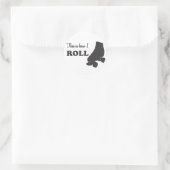 Roller Derby - Dit is hoe ik rol Ronde Sticker (Tas)