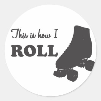 Roller Derby - Dit is hoe ik rol Ronde Sticker