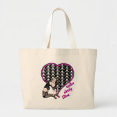 roller derby Diva Grote Tote Bag (Voorkant)