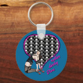 roller derby Diva Sleutelhanger (Voorkant)