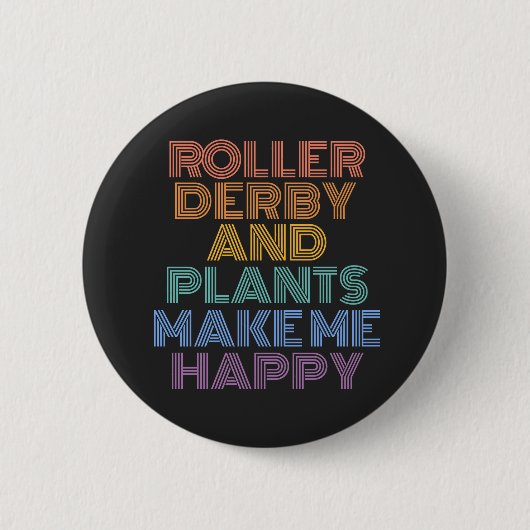 ROLLER DERBY EN PLANT BUTTON PIN (Voorkant)