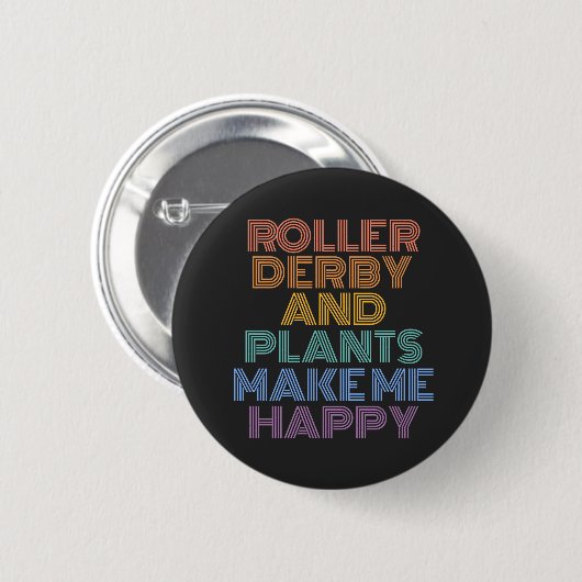 ROLLER DERBY EN PLANT BUTTON PIN (Voorkant /achterkant)