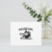 Roller Derby Girl | Inline Skater Gift Ideeën Briefkaart (Staand voorkant)