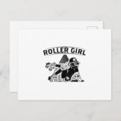 Roller Derby Girl | Inline Skater Gift Ideeën Briefkaart (Voorkant / Achterkant)