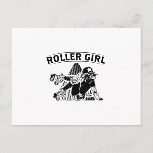 Roller Derby Girl | Inline Skater Gift Ideeën Briefkaart (Voorkant)