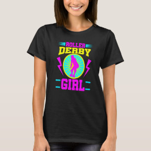 Roller Derby Girl Roller Skating Jammer Schaats T-shirt