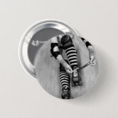 Roller Derby Girl Ronde Button 5,7 Cm (Voorkant /achterkant)