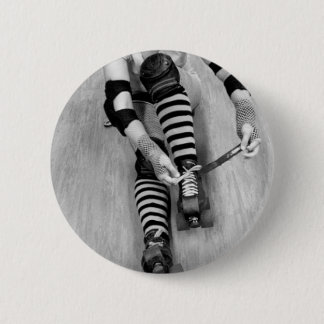 Roller Derby Girl Ronde Button 5,7 Cm