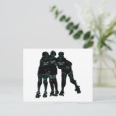 Roller Derby Girls Briefkaart (Staand voorkant)