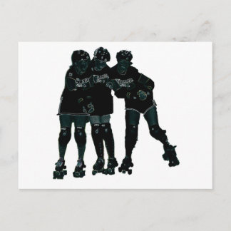 Roller Derby Girls Briefkaart