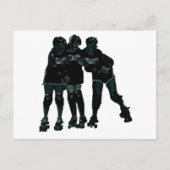 Roller Derby Girls Briefkaart (Voorkant)