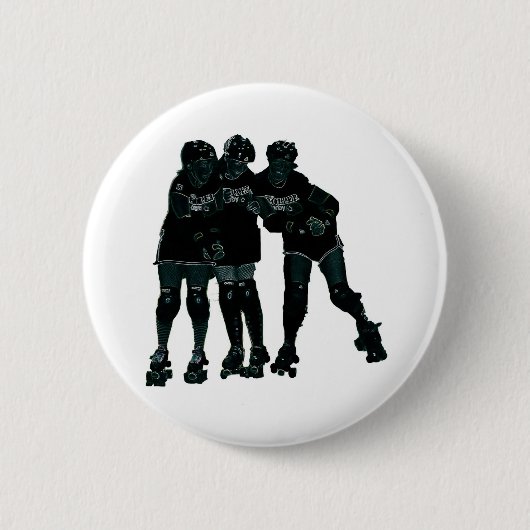 Roller Derby Girls Ronde Button 5,7 Cm (Voorkant)