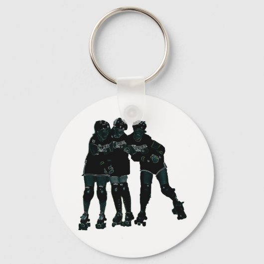Roller Derby Girls Sleutelhanger (Voorkant)