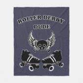 Roller Derby Guy Fleece Deken (Voorkant)