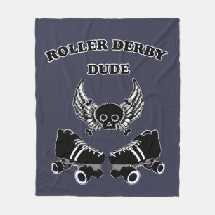 Roller Derby Guy Fleece Deken