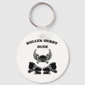 Roller Derby Guy Sleutelhanger (Voorkant)